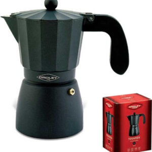 CAFETERA ALUMINIO OROLEY NEGRA TOUAREG VITRO